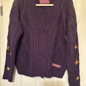 ⭐️Speak Now Taylor Swift Chunky Knit Purple Cardigan ⭐️